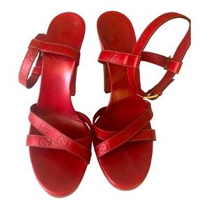 RED GUCCI SANDAL